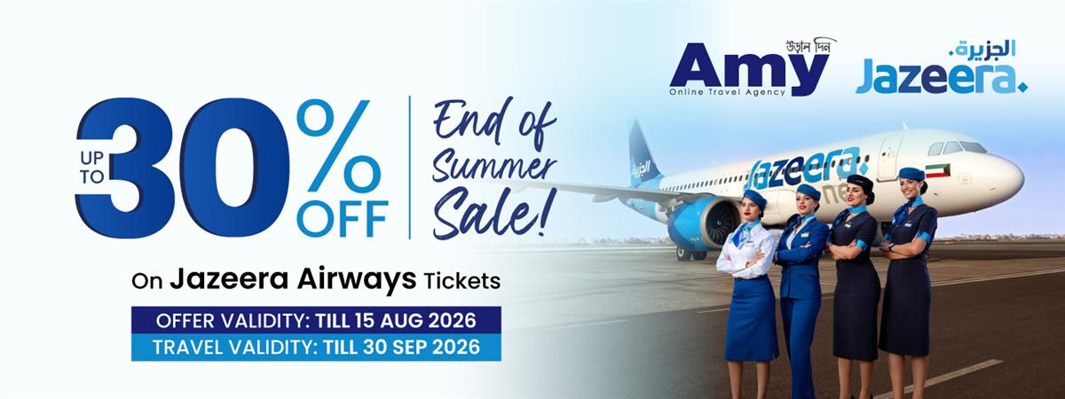 Jazeera Airways 30% Summer Sale Offer 